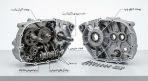 بخش محفظه کارتل ها - میل لنگ‌ها و انواع گیربکس و...
